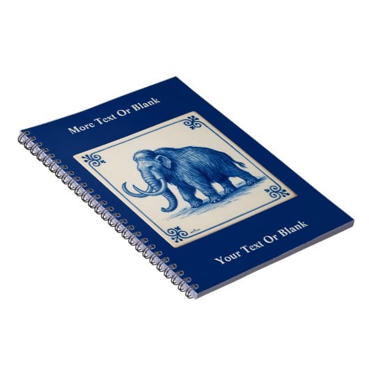 Delft Wooly Mammoth Notizblock (Rechte Seite)