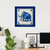 Delft Wooly Mammoth Poster (Heimbüro)