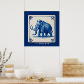 Delft Wooly Mammoth Poster (Küche)