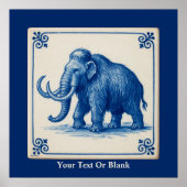 Delft Wooly Mammoth Poster (Vorne)