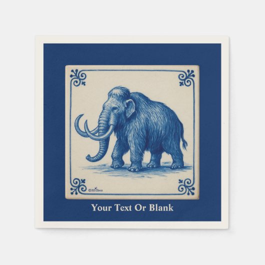 Delft Wooly Mammoth Serviette (Vorderseite)