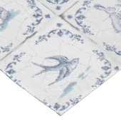Delfter Fliesen Waldtiere Tischdecke (Schrägansicht)