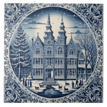 Delfter Stil Winter/Weihnachten 1