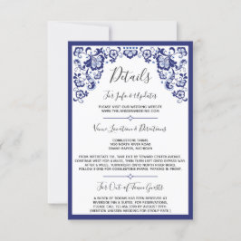 Delfts Blauw | Delft Blue Dutch Wedding Details Einladung