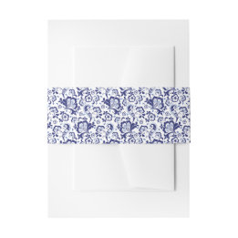 Delfts Blauw | Delft Blue Dutch Wedding Einladung Einladungsbanderole
