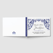 Delfts Blauw | Delft Blue Dutch Wedding Keepake Gästebuch (Voll)