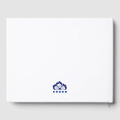 Delfts Blauw | Delft Blue Dutch Wedding Keepake Gästebuch (Rückseite)