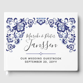 Delfts Blauw | Delft Blue Dutch Wedding Keepake Gästebuch