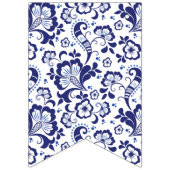 Delfts Blauw | Delft Blue Dutch Wedding Reception Wimpelkette (Erste Fahne)