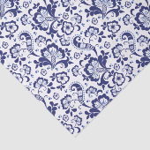 Delfts Blauw | Delft Blue Floral Dutch Wedding Seidenpapier (Ausschnitt)