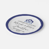 Delfts Blauw Delft Blue Pappteller (Schrägansicht)