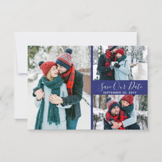 Delfts Blauw | Delft Blue Save the Date Fotos Einladung (Vorderseite)