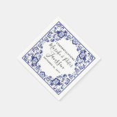 Delfts Blauw Delft Blue Serviette (Ecke)