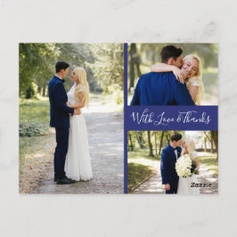 Delfts Blauw | Delft Blue Thank You Photos Collage Postkarte