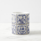 Delfts Blauw Pattern Tiles Kaffeetasse (Mittel)