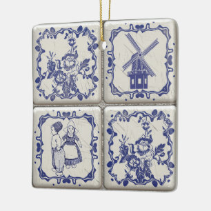 Delfts Blauw Pattern Tiles Keramikornament