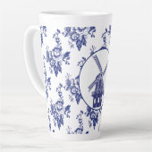 Delfts Blauw Pattern Tiles Milchtasse (Linke Ecke)