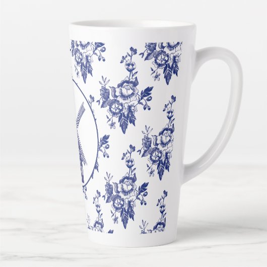 Delfts Blauw Pattern Tiles Milchtasse (Rechts)