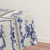 Delfts Blauw Pattern Tiles Tischdecke (Beispiel)