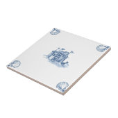 Delftsandcastle-Fliese mit Muschel-Ecken Fliese (Seite)