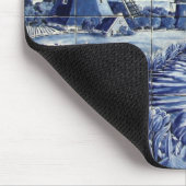 Delfttiling mit Windmühle Mousepad (Ecke)