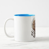 "Delfy Band Logo" Zweifarbige Tasse (Links)