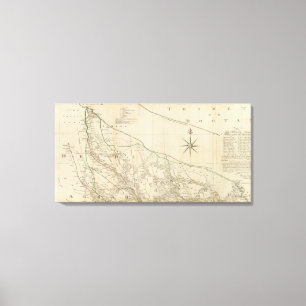 Delhi, Agrah, Oude, Ellahabad Nord Leinwanddruck