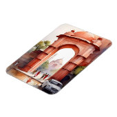Delhi Aquarellkunst Magnet (Linke Seite)