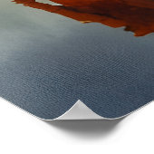 Delhi Aquarellkunst Poster (Ecke)