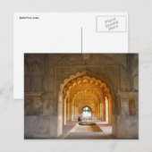 Delhi-Forst-Rote Arkaden Postkarte (Vorne/Hinten)