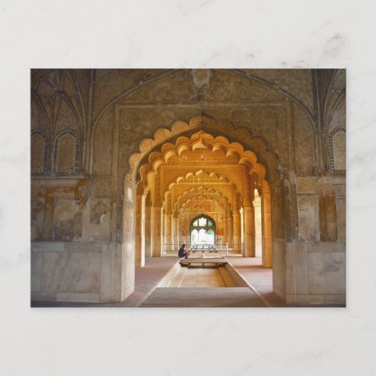 Delhi-Forst-Rote Arkaden Postkarte (Vorderseite)