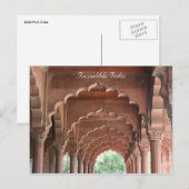 Delhi-Fort-Arkaden Postkarte (Vorne/Hinten)