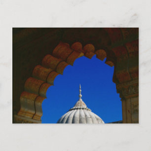 Delhi Fort Gewölbekuppel Postkarte