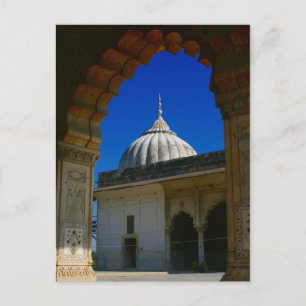 Delhi Fort Kuppel Postkarte