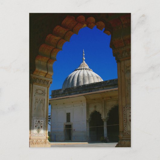Delhi Fort Kuppel Postkarte (Vorderseite)