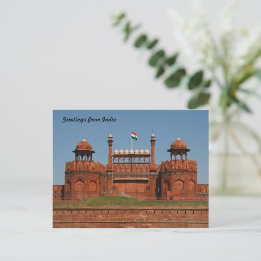 Delhi-Fort Postkarte (Stehend Vorderseite)