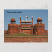 Delhi-Fort Postkarte (Vorderseite)