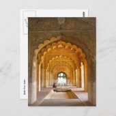 Delhi-Fort-Rote Bögen Postkarte (Vorne/Hinten)