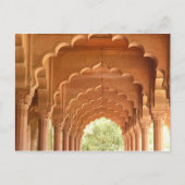 Delhi-Fort-Rote Bögen Postkarte (Vorderseite)