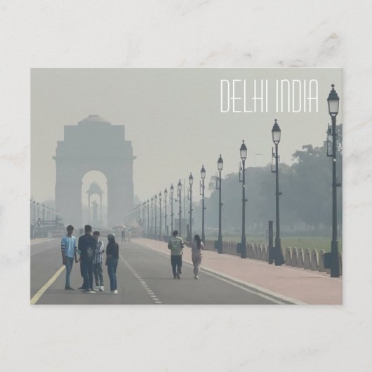 Delhi India, Postcard Postkarte (Vorderseite)