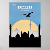 Delhi, India Travel Poster (Vorne)