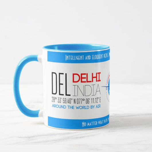 Delhi, Indien, elegant Tasse (Links)