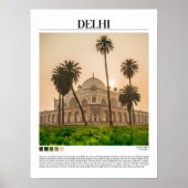 Delhi - Indien Poster (Vorne)