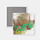 Delhi Magnet (Vorderseite/Rückseite)