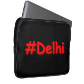 "#Delhi" Niedliches Design. Jetzt kaufen Holzkaste Laptopschutzhülle (Vorne Rechts)