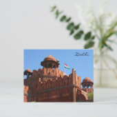 Delhi Red Forfort Postkarte (Stehend Vorderseite)