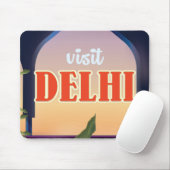 Delhi Vintage Travel Print. Mousepad (Mit Mouse)