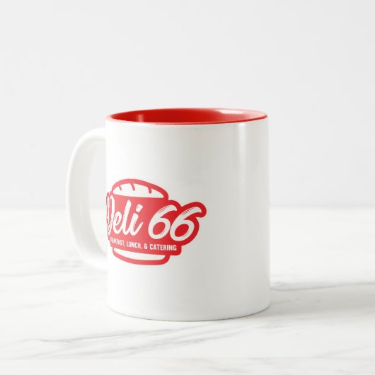 Deli 66 Mascot Tasse (Vorderseite Links)