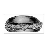 Deli Ham U-Boot Sandwich Grinder Hoagie Gummistempel (Prägung)