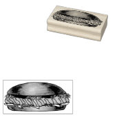 Deli Ham U-Boot Sandwich Grinder Hoagie Gummistempel (Stempel)